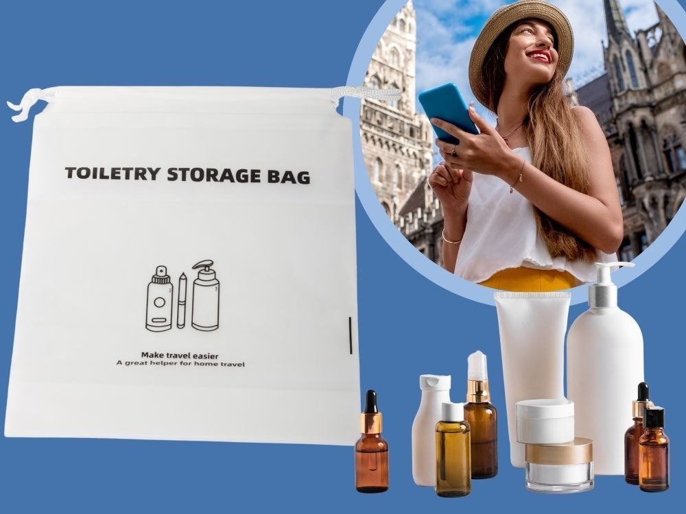 KOSMETYCZKA TORBA PODRÓŻNA NA PRZYBORY TOALETOWE ORGANIZER DO SAMOLOTU